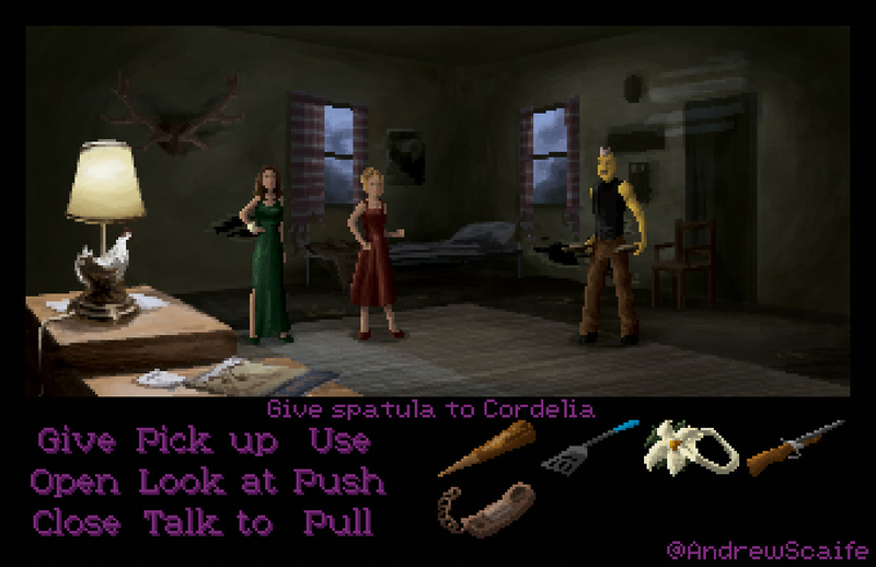 Illustration for article titled Here's Buffy The Vampire Slayer as a LucasArts adventure game